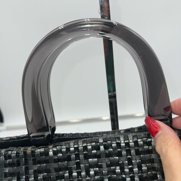 Givenchy Vintage Woven Signature with Acrylic Handles - Picture 3 of 16